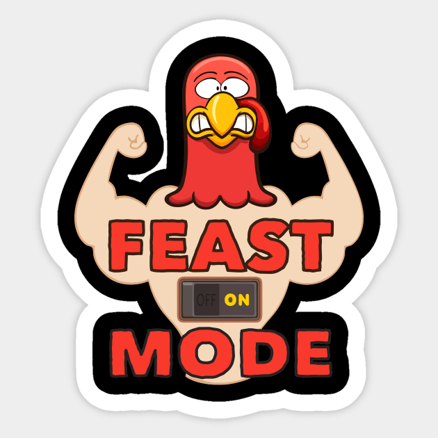 Feast on mode To enable all products, Sticker by RahimKomekow